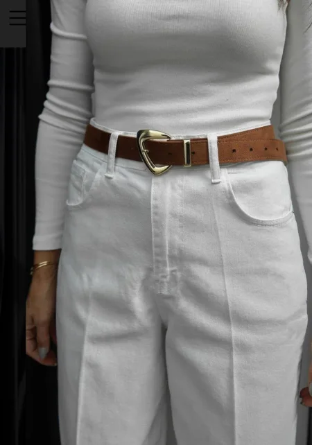 Mom jeans جينز أبيض