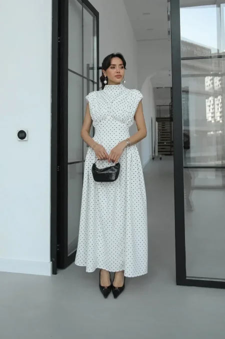 فستان polka dots