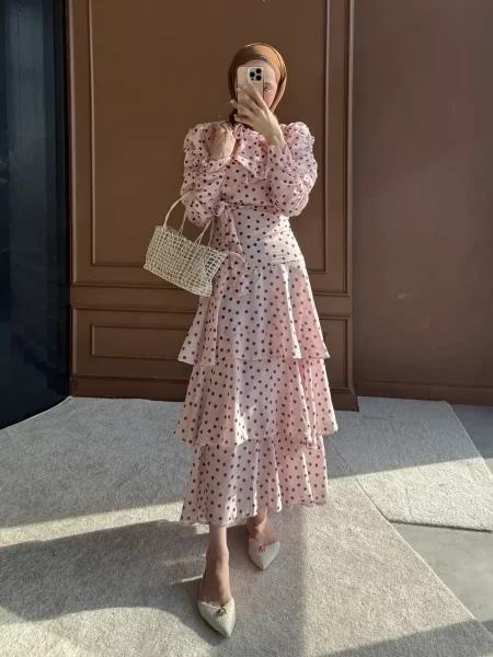 فستان polkadot